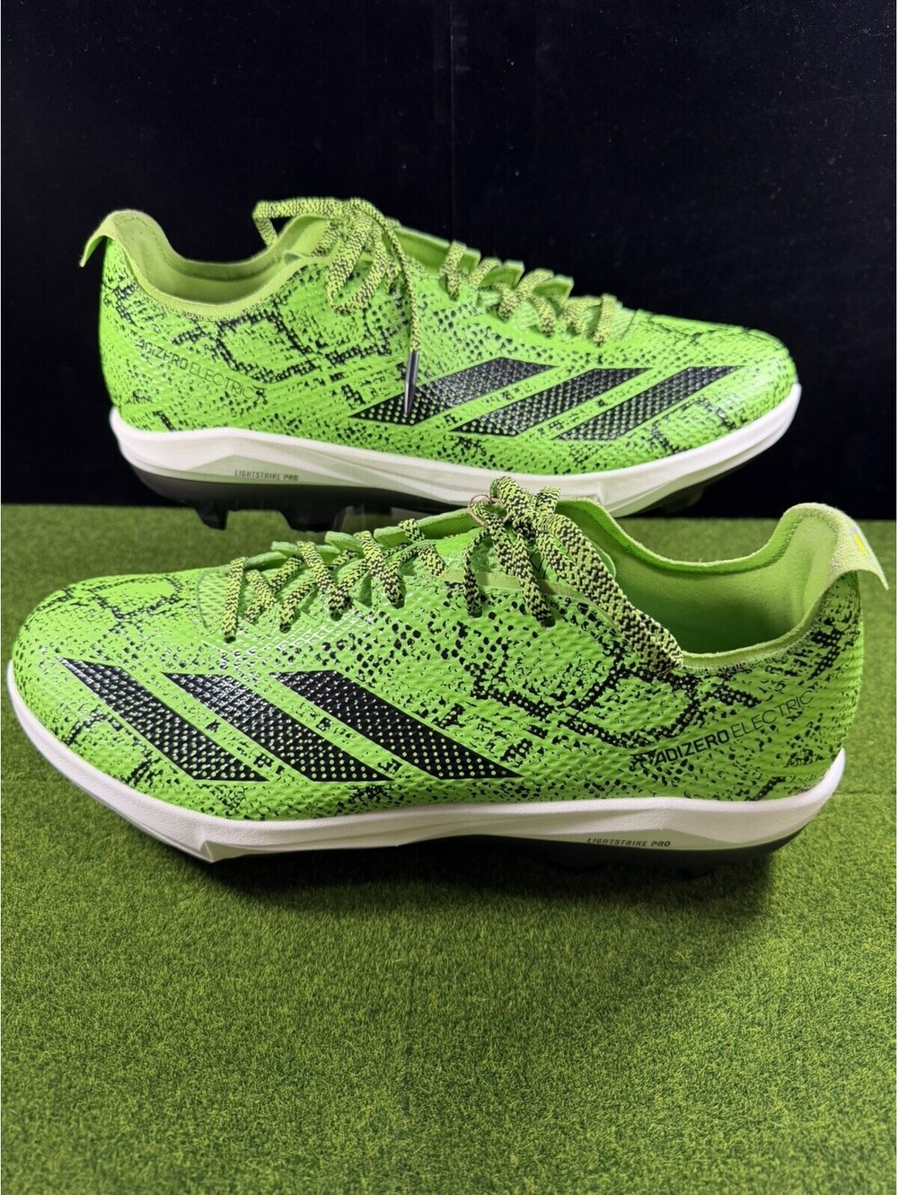 Adidas Adizero Baseball Cleats Electric 2 Green Mamba JR7821 Men's Size 14